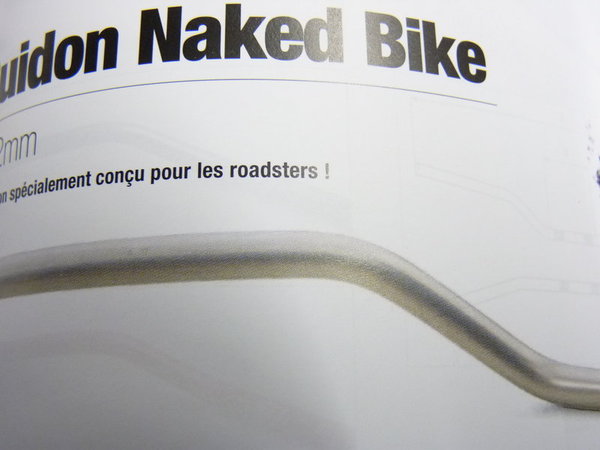 Guidon aluminium Naked Bike (Argent)